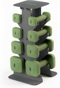 WeGym SafeGrip Square Dumbbells with Anti Slip Handles, Aesthetic Free Weights for Home Workouts, Stable Design Prevents Rolling during Floor Exercises - Set