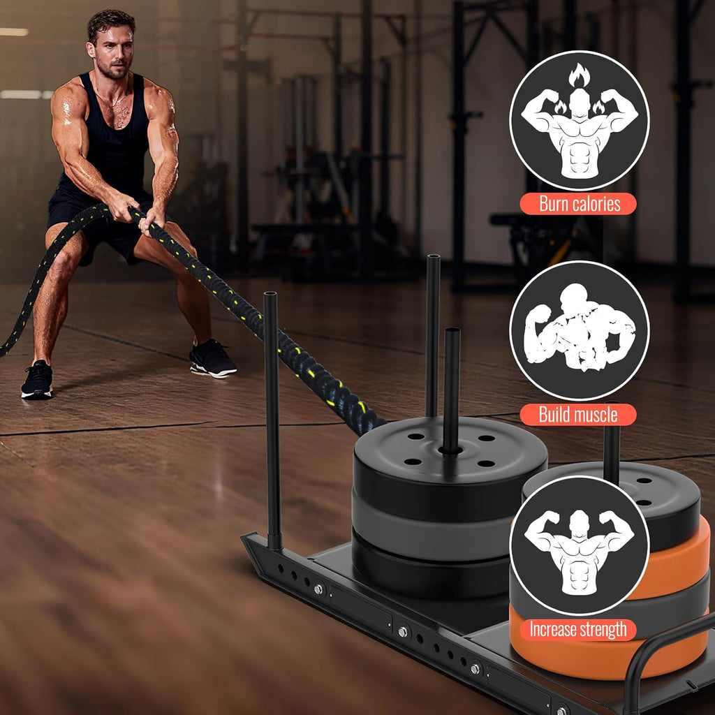 Weight Sled Pulling Rope 15FT/20FT/30FT/40FT, Trainer Physical Training Strength Rope for Workout Sled,Tire Pulling Workout, Fitness Resistance,Football Exercise Equipment for Men and Women