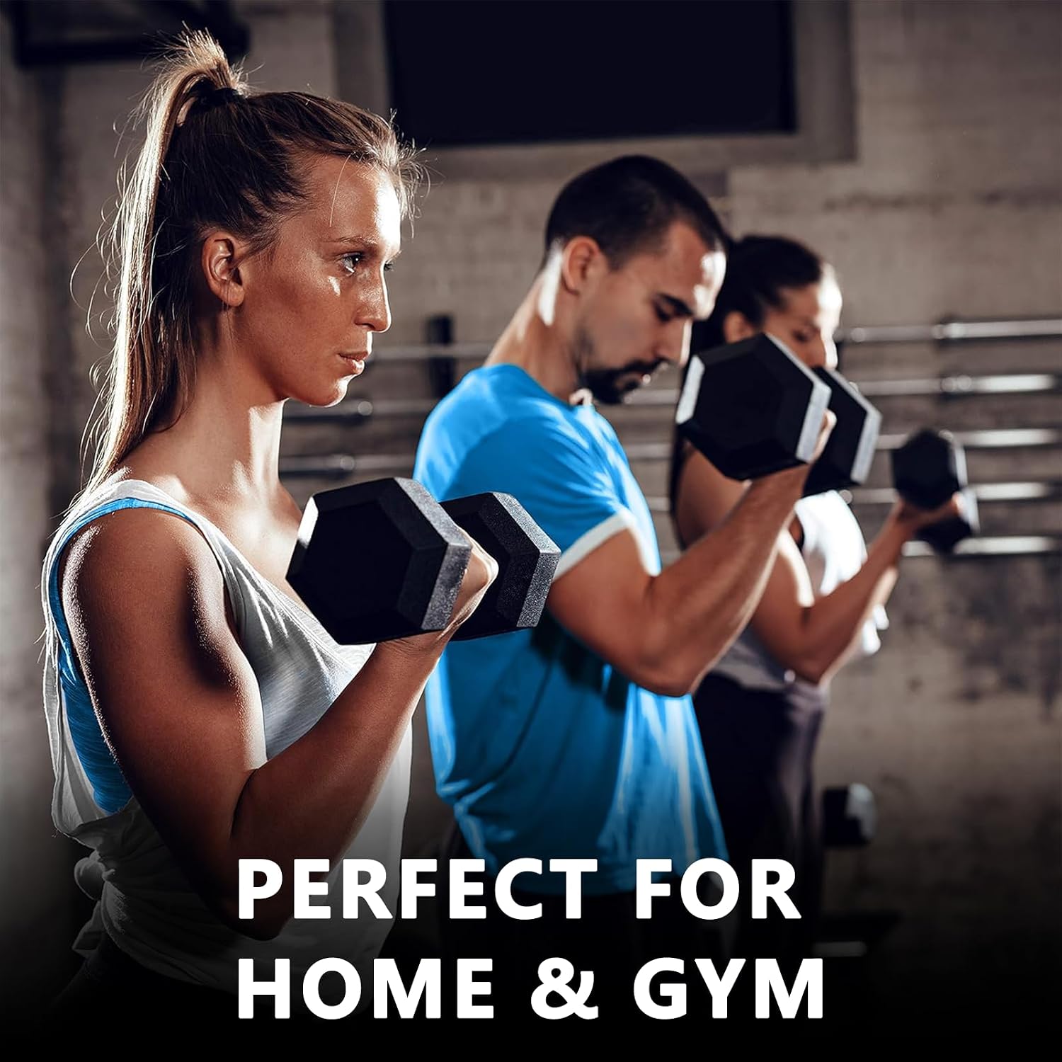 Rubber Hex Dumbbell Set with Rack - Multiple Free Weight for Home Gym, 350/450/550lbs Exercise Equipment for Strength, Multiple Options Dumbbells with Storage for Home Gym Exercise Fitness Equipment
