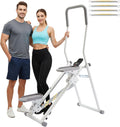 Stair Stepper for Home, Upgraded 3-Level Adjustable Resistance& Incline, Extra-Wide Non-Slip Pedals, LCD Counter with Phone Holder, 350 lbs Capacity