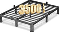 VIPSHOW 7 Inch Full Heavy Duty 3500 lbs Bed Frame with Round-Corner Legs & Anti-Squeak Design – Quick Assembly Metal Platform, No Box Spring Needed