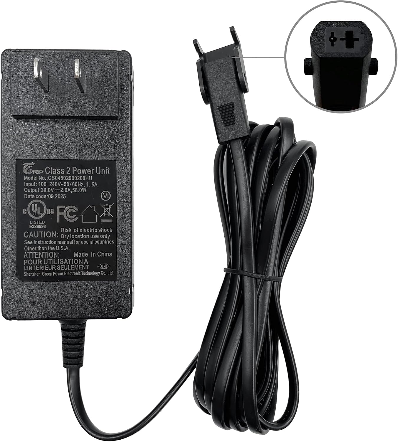 Power Recliner GreenPower 6000mAh Wireless Rechargeable Battery Pack Kits with Wall Power Supply Extension Cord and Y Power Cable
