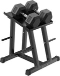 HANDBODE Dumbbell Rack, Adjustable Dumbbell Stand with 1 inch Plate Tree, Weight Rack with 500 LBS Capacity, Dumbbell Stand Holder for Adjustable Dumbbell Set, Compact Space-Saving Design for Home Gym