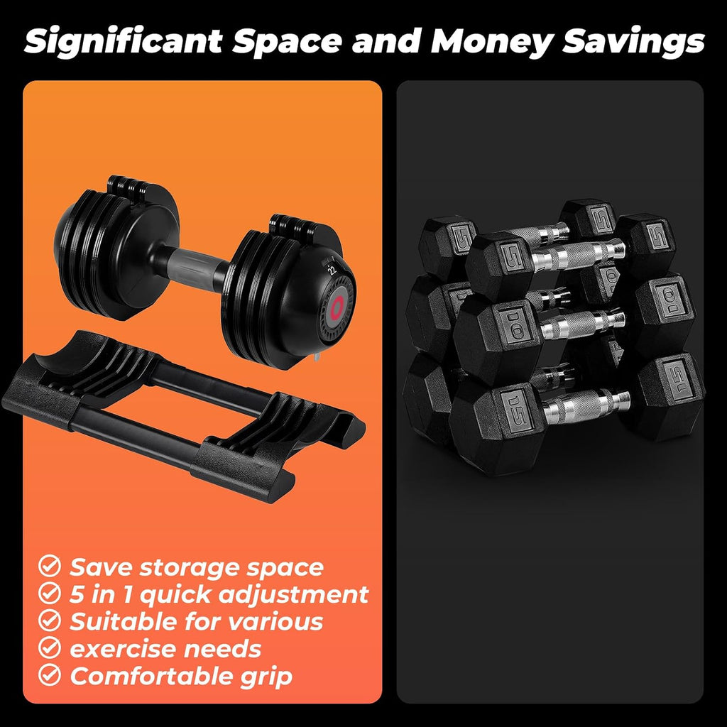 Roinoim Adjustable Dumbbell Set