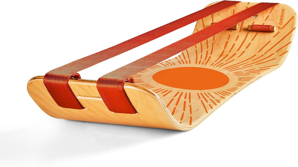 GIBBON SlackBoard - GiBoard Balance Board - Gift for Kids & Adults - 1 & 2 Line Options - Slackline Balance Trainer for Core Workouts, Standing Desk Exercise, Home Gym, Yoga & More