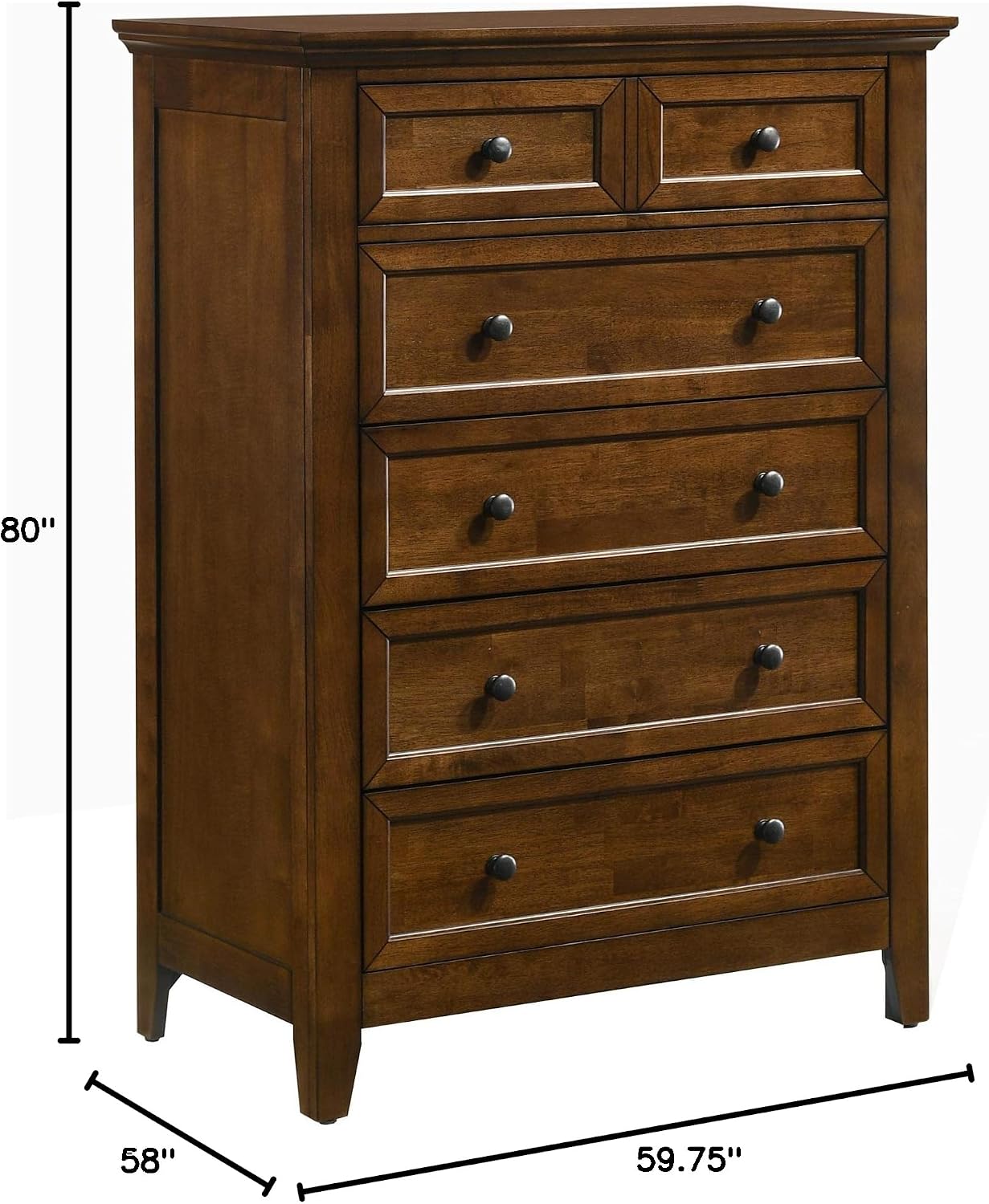 Intercon San Mateo Youth Full Size 3 Piece Storage Bedroom Set Tuscan Finish