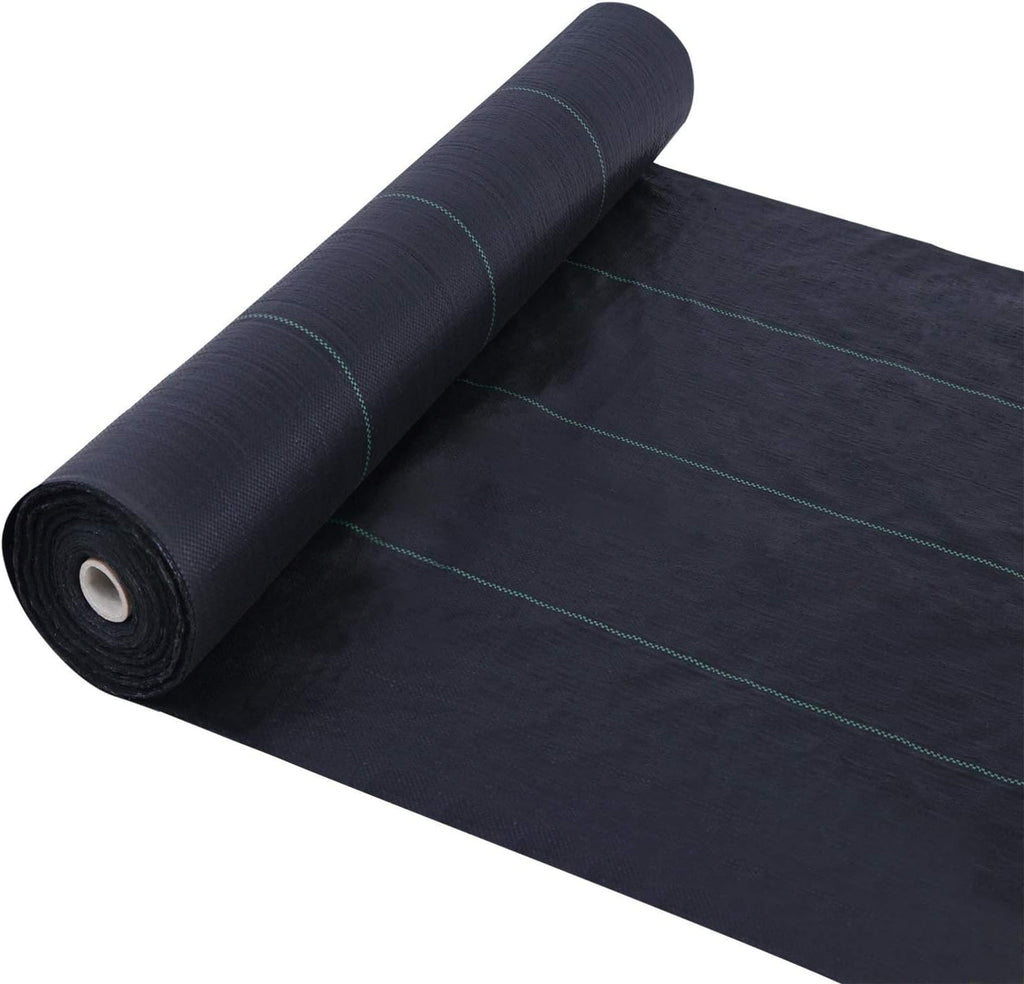 Agfabric Landscape Fabric 6.5x300ft Weed Barrier Fabric Heavy Duty, Weed Block Gardening Ground Cover Mat,Woven Geotextile Fabric for Commercial Driveway