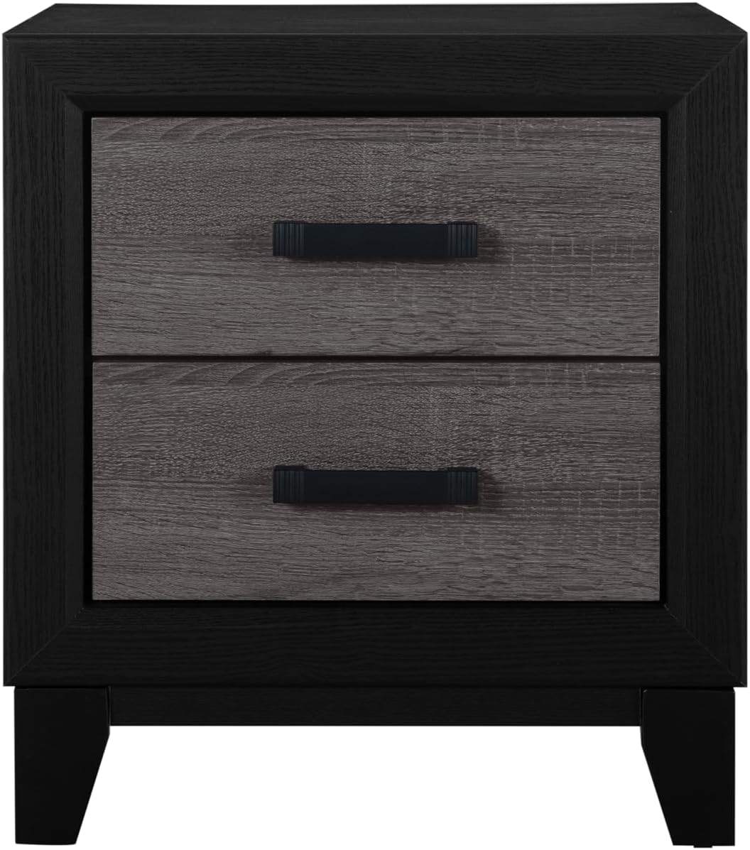 GOWE SOLUTO Grey and Black 5PC King Bedroom Set