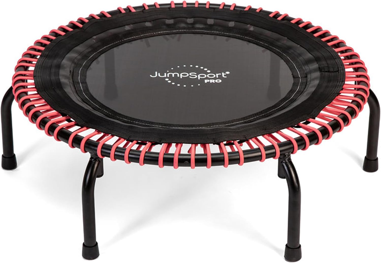 JumpSport 350 PRO 39 Inch Fitness Trampoline Indoor Rebounder Cardio Workout Equipment 300 lb Capacity