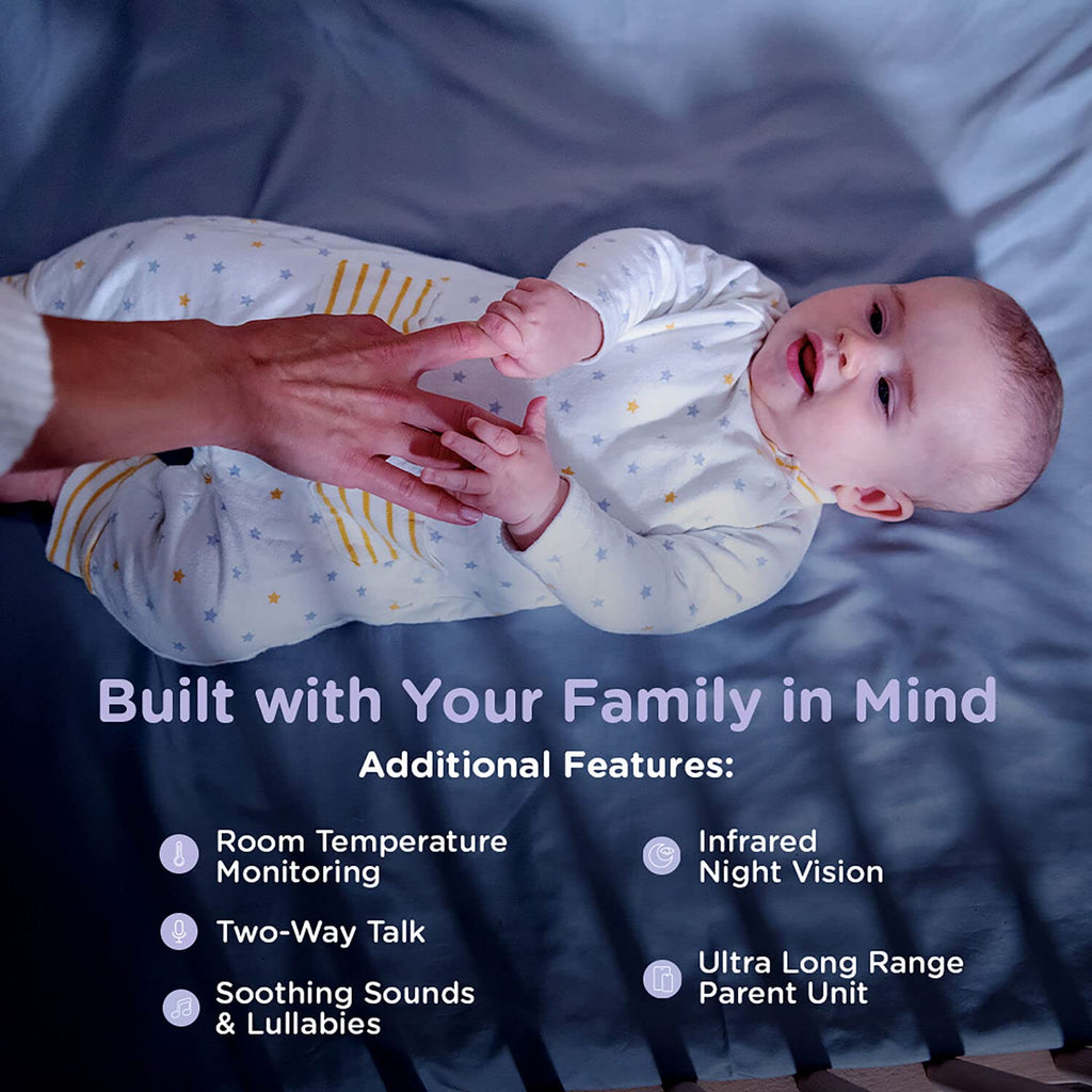 HUBBLE CONNECTED Nursery Pal Deluxe Smart Connected, Wireless, Wi-Fi Enabled Baby Monitor with Parent Unit Viewer