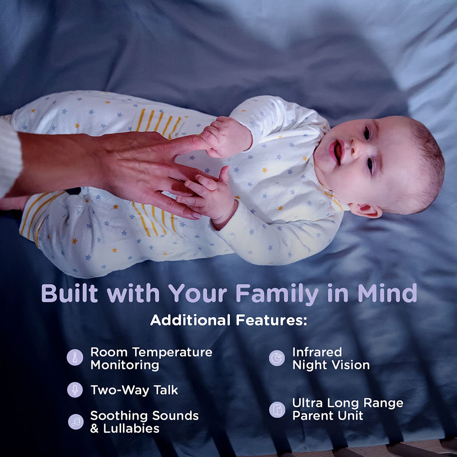 HUBBLE CONNECTED Nursery Pal Deluxe Smart Connected, Wireless, Wi-Fi Enabled Baby Monitor with Parent Unit Viewer