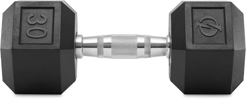 Philosophy Gym Rubber Coated Hex Dumbbell Hand Weights, Pairs