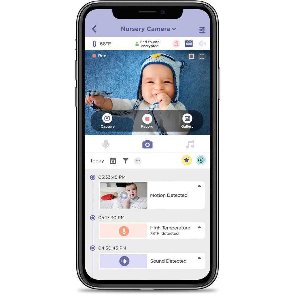 HUBBLE CONNECTED Nursery Pal Deluxe Smart Connected, Wireless, Wi-Fi Enabled Baby Monitor with Parent Unit Viewer