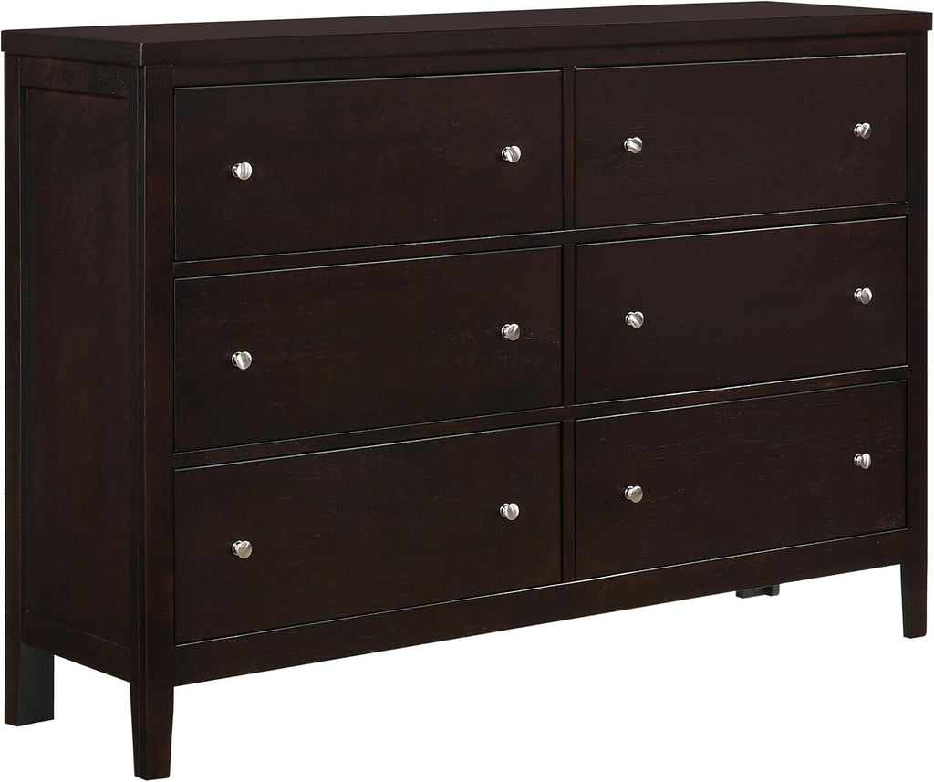 Coaster Home Furnishings Carlton Contemporary 5-Piece Bedroom Set Leatherette Upholstered Twin Size Panel Bed Frame 51-inch Headboard Cappuccino 202091T-S5