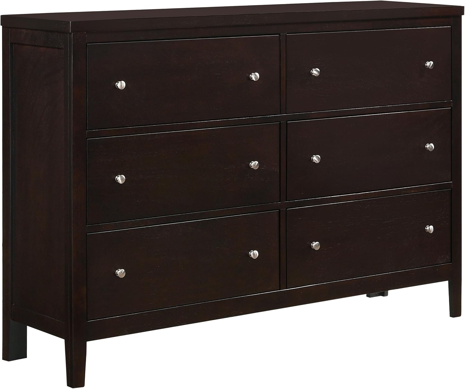 Coaster Home Furnishings Carlton Contemporary 5-Piece Bedroom Set Leatherette Upholstered Twin Size Panel Bed Frame 51-inch Headboard Cappuccino 202091T-S5