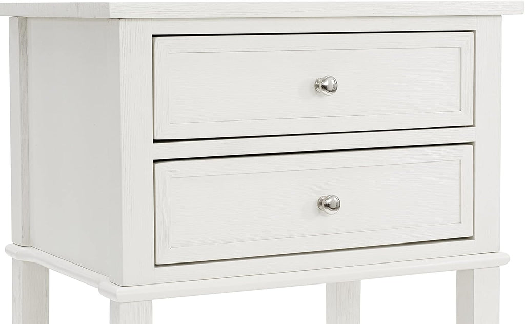 East West Furniture FN11F-1VL0C 2-Piece Platform Full Size Bedroom Set with 1 Mid Century Bed and a Bedroom Nightstand - Reliable and Durable Construction - Denim Blue Linen Fabric