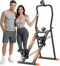 EPHESPORT Stair Stepper for Home Gym, 2.0 Stair Climber Machine with 3-Level Adjustable Resistance, Non-Slip Pedals, Digital Monitor & Phone Holder, Foldable Workout Equipment for Legs Glutes Cardio