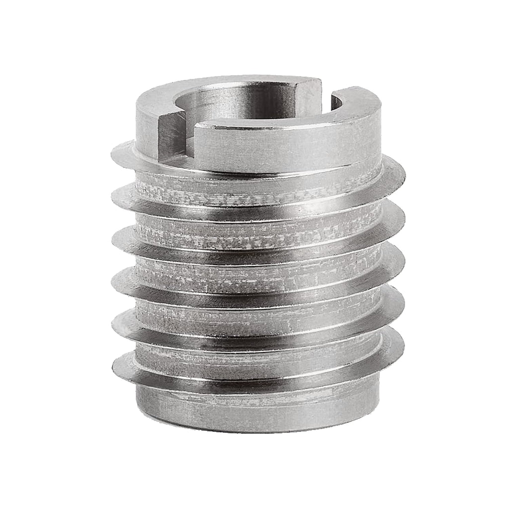 E-Z LOK 400-M10-CR Threaded Insert for Hard Wood, Stainless Steel Thread Inserts, M10-1.5 Internal Thread, 0.625' Length(Pack of 100)
