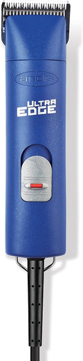 Andis – 23275, Ultra Edge Detachable Blade Clipper - Super 2-Speed Rotary Motor with Minimal Noise, 3400-4400 Strokes per Minute, Includes 14-Inch Heavy-Duty Cord – for Dogs, Coats & Breeds, Blue