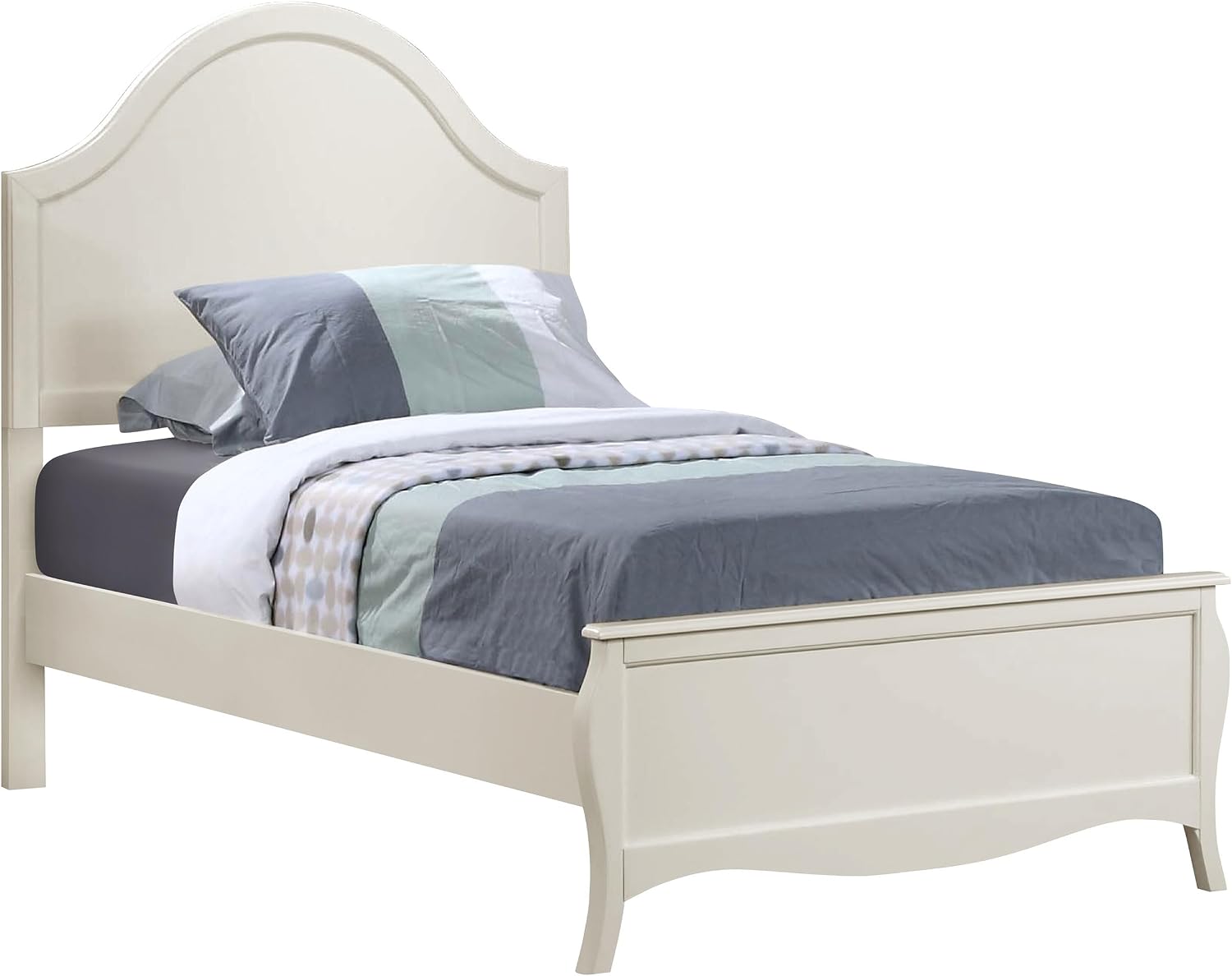 Coaster Home Furnishings Dominique Coastal 4-Piece Bedroom Set Full Size Panel Bed Frame 54-inch Headboard Cream White 400561F-S4