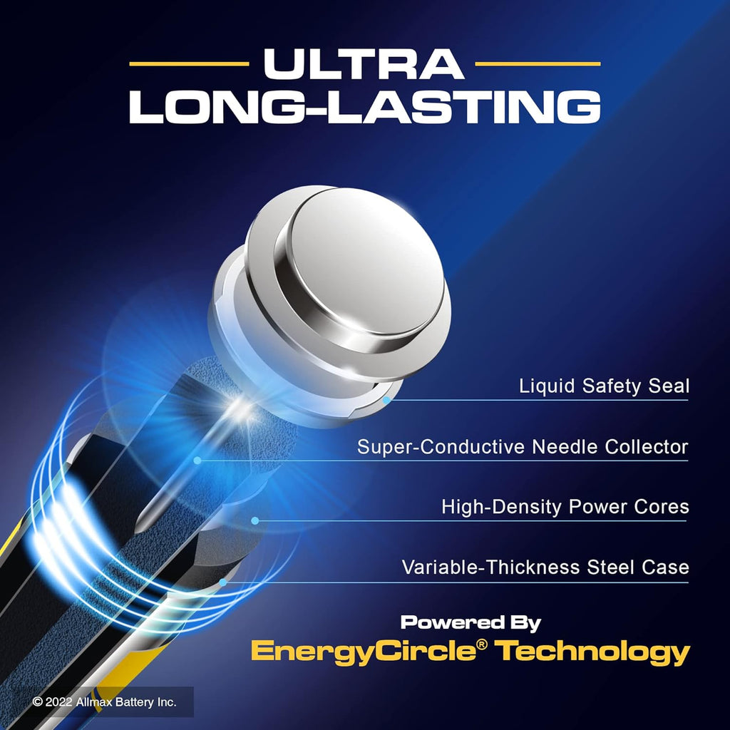 Allmax AA Maximum Power Alkaline Double A Batteries (600 Count Wholesale Pack / 6 Boxes of 100) – Ultra Long-Lasting, Leakproof Design, 10-Year Shelf Life, Maximum Performance (1.5V)
