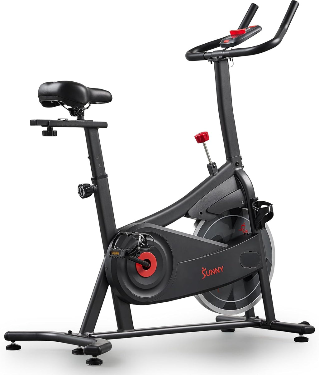 Sunny Health & Fitness Smart Magnetic Indoor Cycling Bike, Stationary Exercise Cardio Equipment, Free SunnyFit Training App