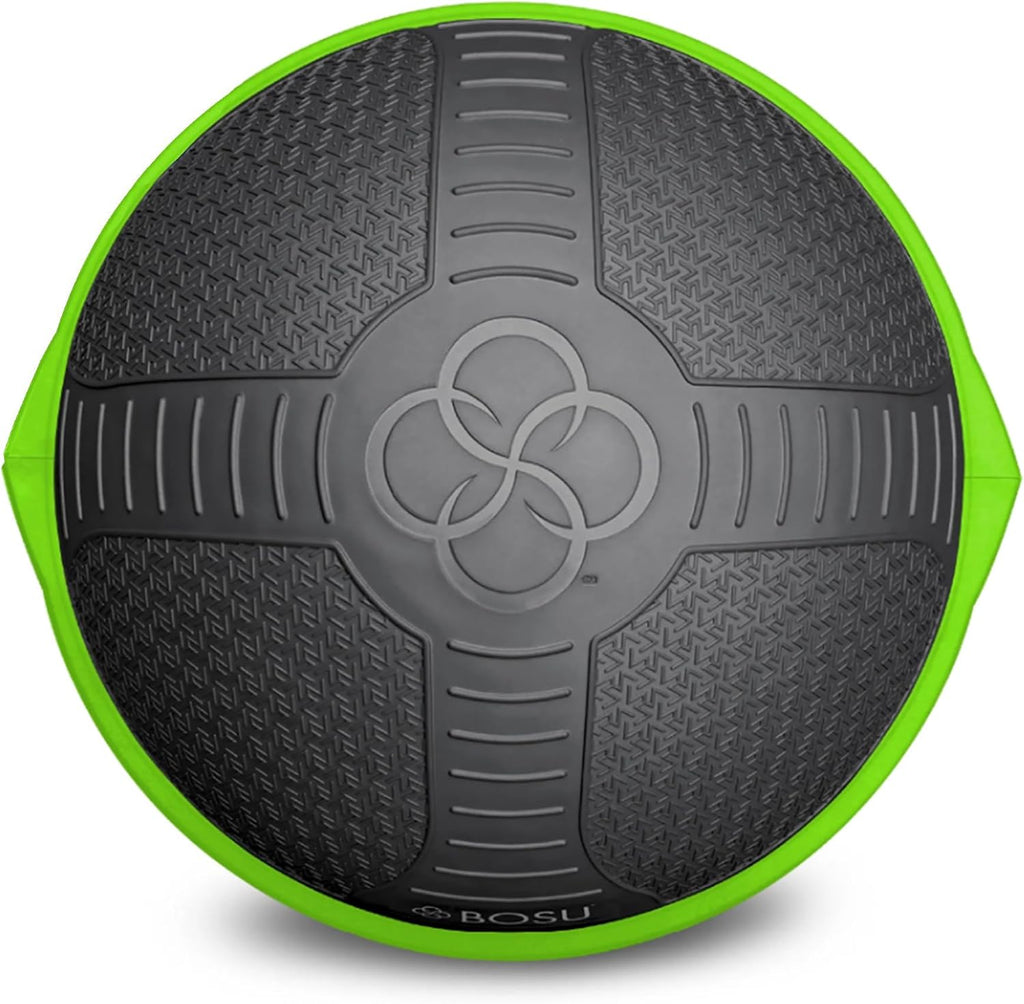 BOSU Nexgen Balance Trainer, Half-Ball Training Equipment, 65 cm Diameter, 300 lb Capacity - Burst-Resistant Stability Exercise Tool w/Non-Slip Base, Includes Hand Pump, Commercial-Grade