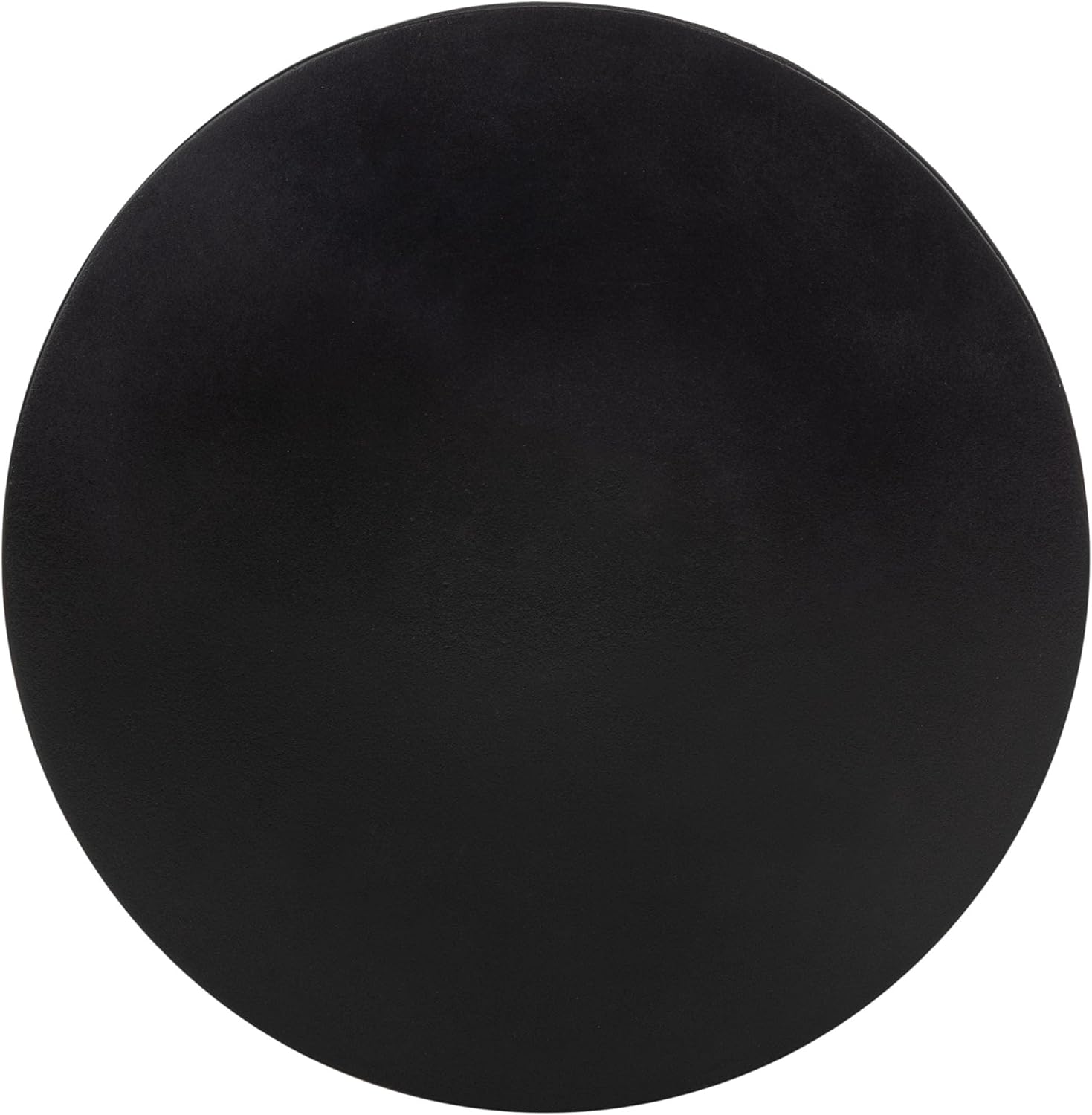 SAFAVIEH Outdoor - Athena Accent Stool - Black Concrete - Sculptural Drum Design - Ideal for Living Room, Patio, Deck, Sunroom, 14.9' W x 14.9' D x 17.7' H (VNN1011C)