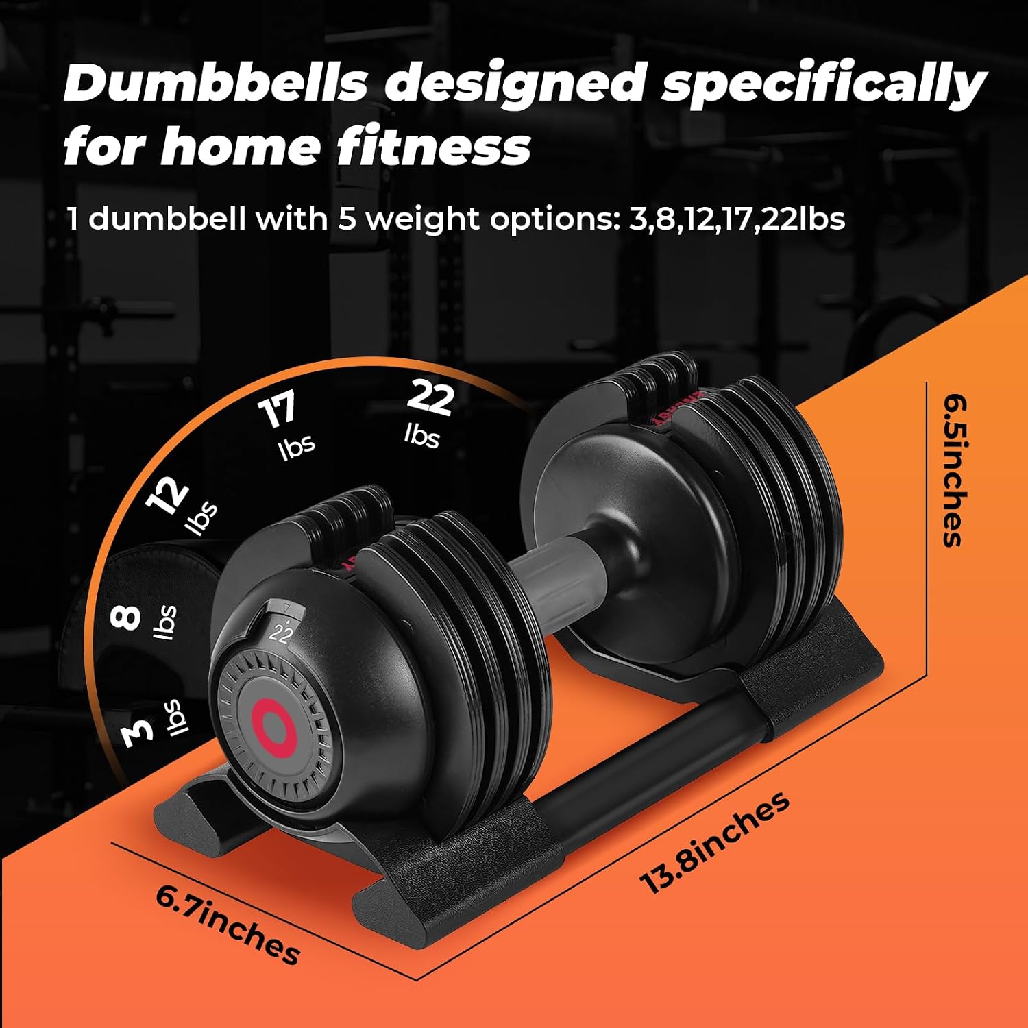 Roinoim Adjustable Dumbbell Set