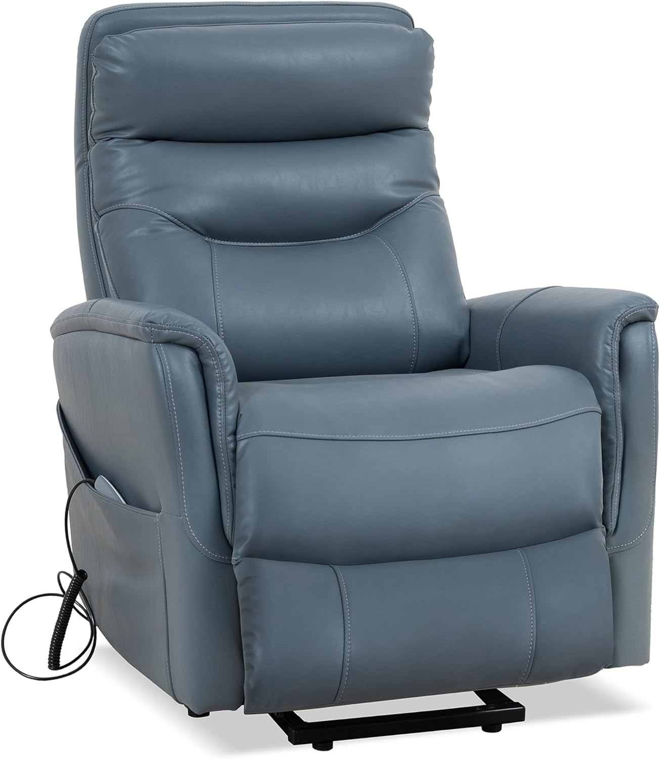 Parker Living Gemini - Softy Azure Power Lift Recliner Chair Two-Pack with Articulating Headrest, 90% Polyester and 10% PU, Electric Recliner for Living Room, Bedroom