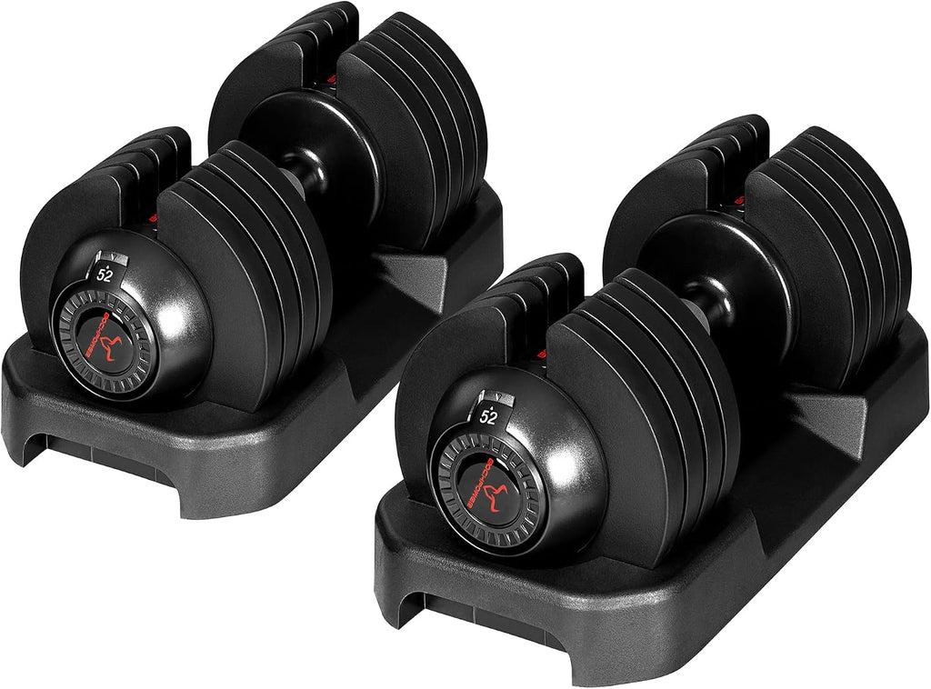 Adjustable Dumbbells Set of 2,Free Weights Dumbbells Set,52 lbs pair for Men/Women Gym Equipment for Home Strength Training Equipment(2 Box)