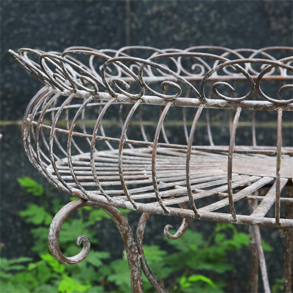 Metal Plant Stand for Outdoor/Indoor, Garden Potting Bench Table,Plant Display Rack,Metal Potting Bench,Flower Pot Stand Shelf,for Home Garden Backyard Patio ,Small