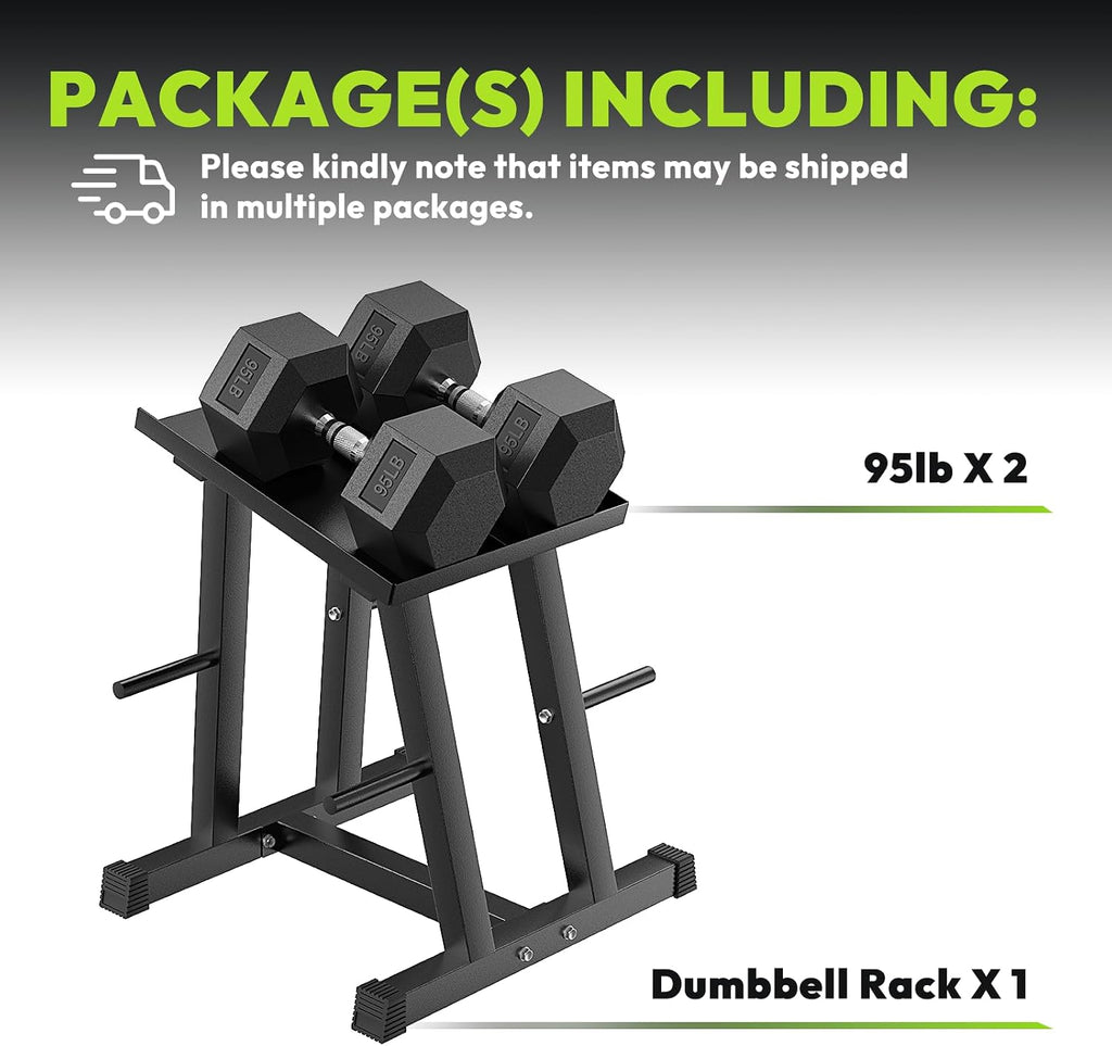 HANDBODE Dumbbell Rack, Adjustable Dumbbell Stand with 1 inch Plate Tree, Weight Rack with 500 LBS Capacity, Dumbbell Stand Holder for Adjustable Dumbbell Set, Compact Space-Saving Design for Home Gym
