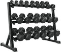 Rubber Hex Dumbbells with Rack 350/450/550 LBS - Free Weights Dumbbell Set Home Gym Equipment Exercise & Fitness Dumbbells for Strength Training