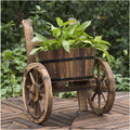 Plant Shelf, Plant Stand Indoor Outdoor, Outdoor Potting Bench,Home and Outdoor Multifunctional Wooden Table Top Worktable On Two Wheels