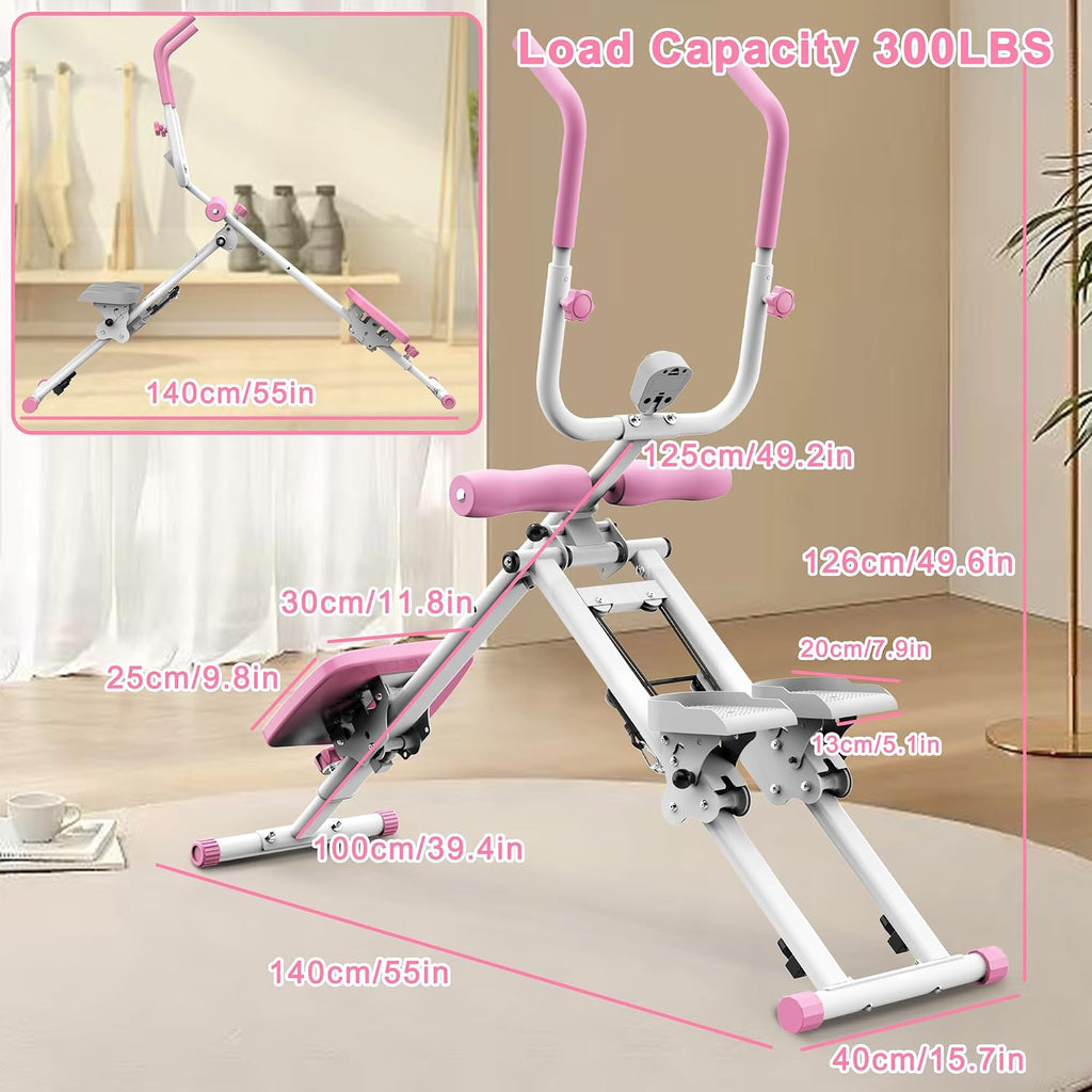 KINMAC 2 in 1 Stair Stepper & Ab Workout Machine - Multi-Function Trainer-Upgrade High-Efficiency Stairmaster & Ab Trainer Machine Full-Body Exercise Equipment for Home Gym Exercise