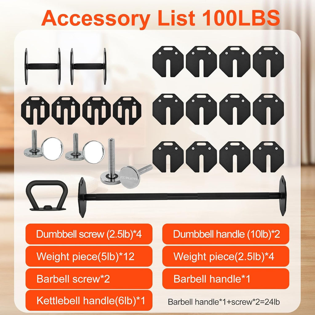 Adjustable Dumbbell Sets 50/80/90LBSX2 Durable Steel Build, Free Weights Dumbbells Set with Barbell/Kettlebell Handle with Srew Sets 3-in-1 Multifunctional Dumbbell Fitness Exercises for Home Gym Suitable Men/Women 50/80/90LBX2