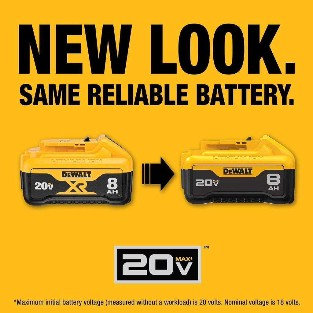 DEWALT 20V MAX* XR Battery, 8.0-Ah (DCB208)