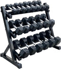 350/450/550 lbs Hex Weight Dumbbells Sets with Rack 5-45lbs Rubber Gym Equipment Coated Dumbbell Free Weights Set for Home Exercises Set of Weights Dumbbells and Rack