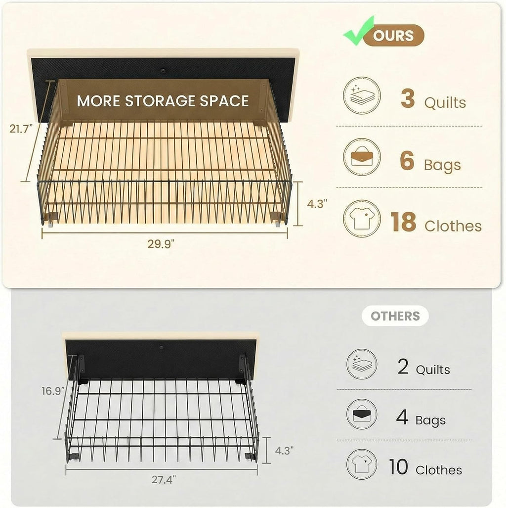 SHA CERLIN Full Size Platform Bed Frame with 4 Storage Drawers, Vertical Channel Tufted Adjustable Headboard, Velvet Upholstered, Wooden Slats Support, No Box Spring Needed, Easy Assembly, Cream