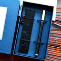Classical Chinese Literary Pen Bookmark Set Engraved Hollowing