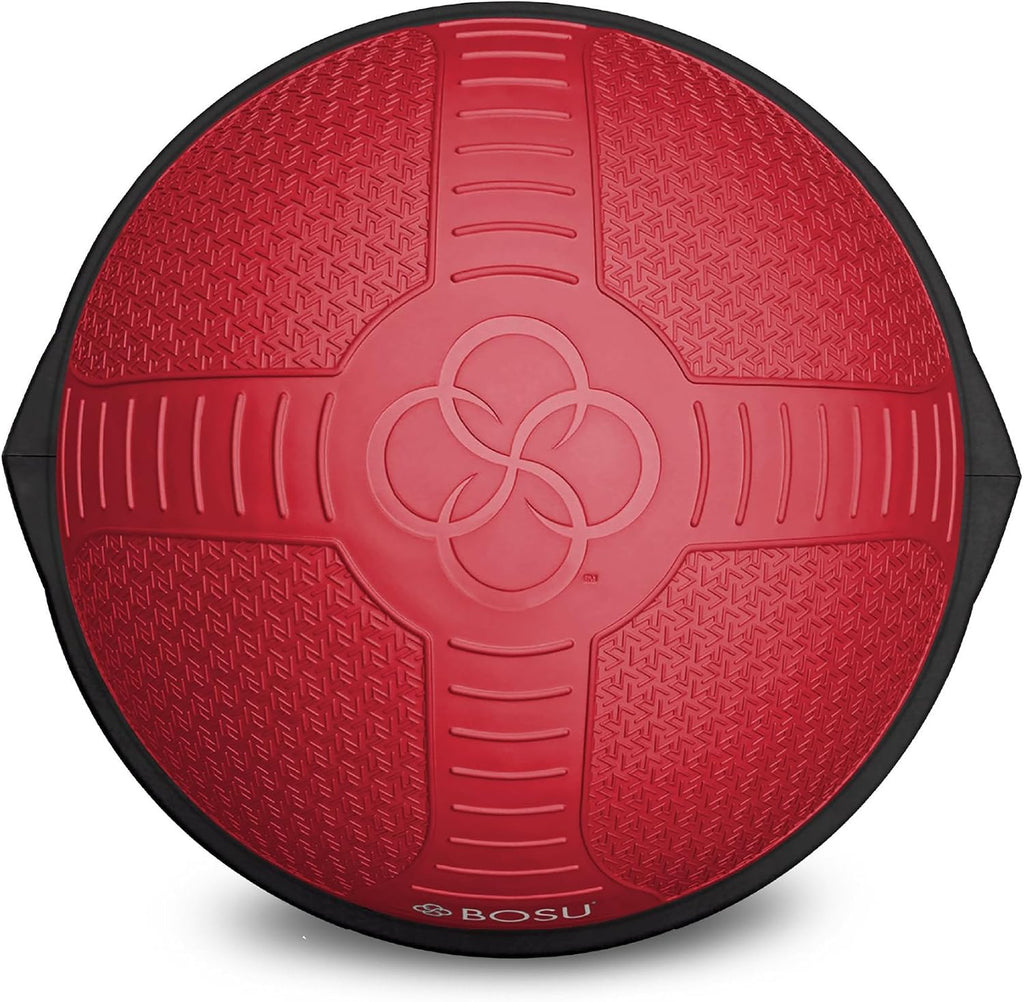 BOSU Nexgen Balance Trainer, Half-Ball Training Equipment, 65 cm Diameter, 300 lb Capacity - Burst-Resistant Stability Exercise Tool w/Non-Slip Base, Includes Hand Pump, Commercial-Grade