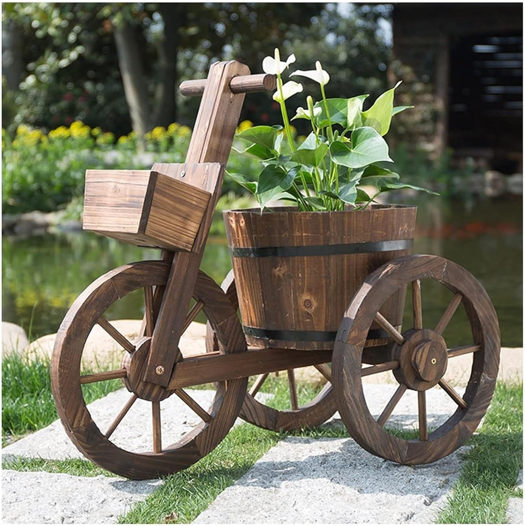 Potting Bench Table,Garden Potting Table, Outdoor Wooden Garden Potting Bench Decorate Plant Gardening Workstation Open Shelf for Flower Shop Courtyard Coffee Shop Display Stand