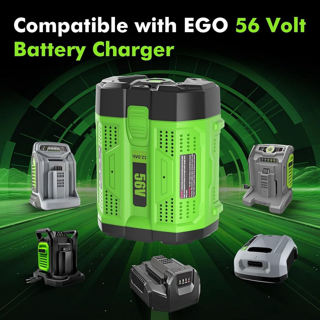 Upgrade to 12000mAh BA2800T High Capacity Replacement for EGO Battery Lithium Compatible with EGO 56 Volt Battery 12.0Ah BA4200 CS1604 CS1804 CS1403 HT2400 LB6504 LB5804 LB6500 LB4800 Cordless Tools