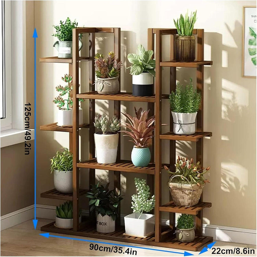 Potting Bench Table,Garden Potting Table, Plant Stand Indoor Outdoor 6 Tiers Large Plant Rack Plant Holder Multifunctional Plants Shelves for Patio Garden Living Room Balcony Bedroom