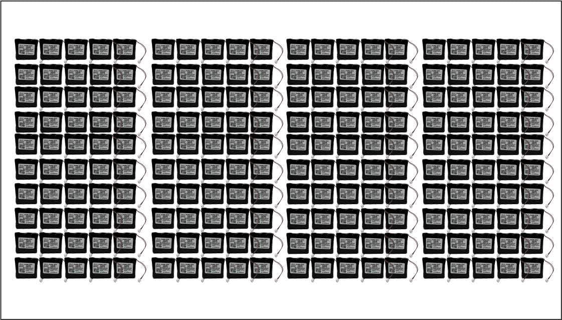 200PCS Replacement SAFLOK A28110 6V Hotel Door Lock Battery Fits 884952, A28110, A28100, DL-12/4, HTL-11/13, Intellis, MT