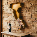 NEONSİGN Italy Map Wine Cork Holder Metal Italy Map Decor Sign Wine Bar Pub Home Decoration (Gold, 18 inch)