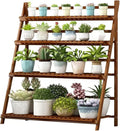 Potting Bench Table,Garden Potting Table, 4 Tier Plant Stand Flower Planter Shelves Corner Plant Stands Indoor Outdoor Display Shelf Flower Pot Stand for Living Room Balcony Garden Patio