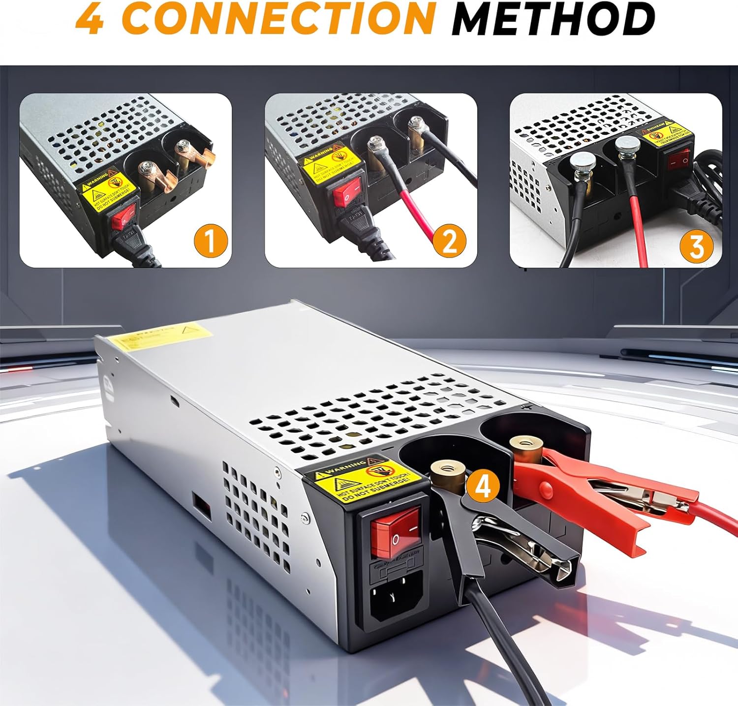 New Version AC to DC 48V 31A 1500W Power Supply,120V to 48V Converter/110V to 48V Converter for 48v RV, Pump, LED Strip, LCD Monitor (DC48V-31A-1500W)