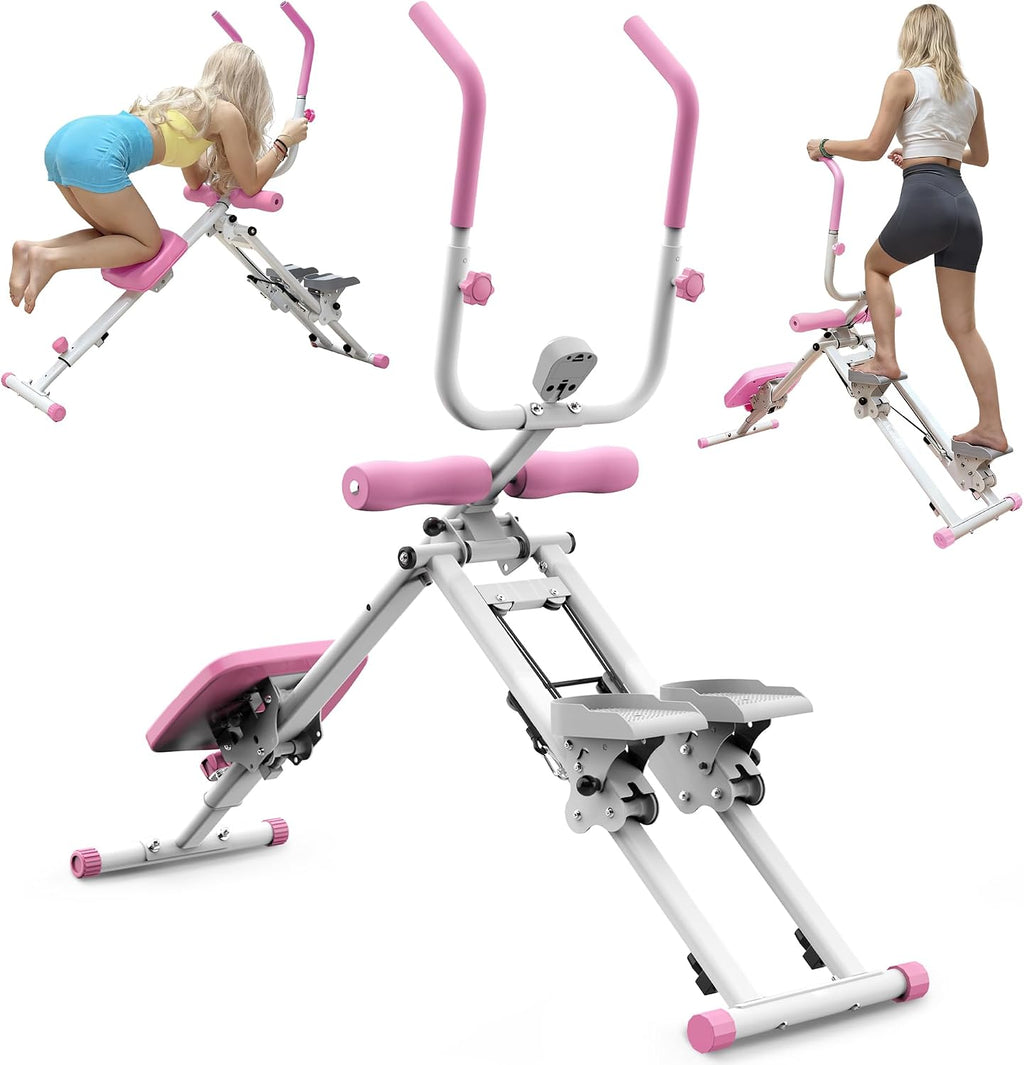 KINMAC 2 in 1 Stair Stepper & Ab Workout Machine - Multi-Function Trainer-Upgrade High-Efficiency Stairmaster & Ab Trainer Machine Full-Body Exercise Equipment for Home Gym Exercise